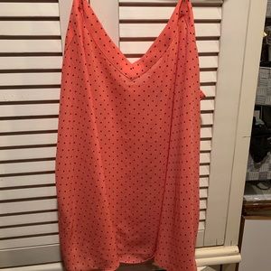Peach Polka Dot Torrid Top